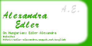 alexandra edler business card
